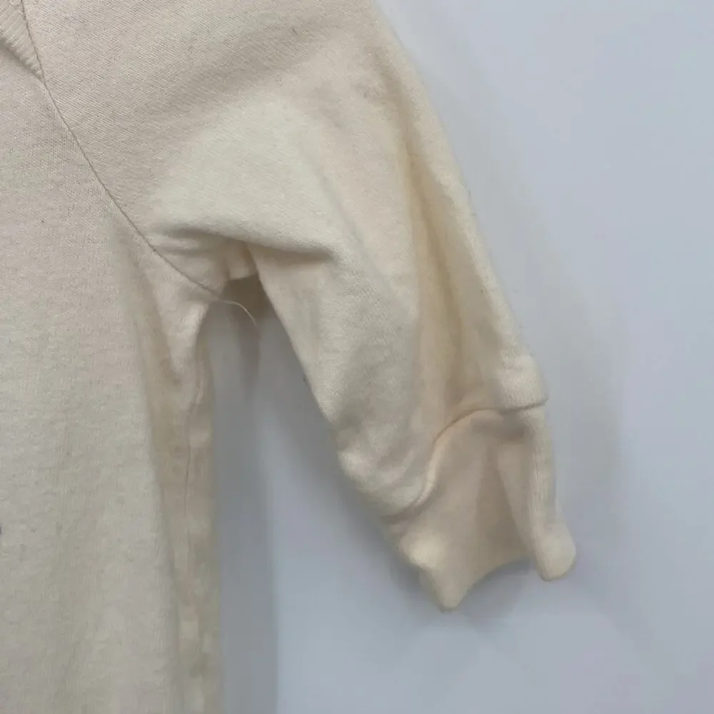 Baby Gap Unisex Organic Cotton Off White Sleeper/ Footie Size 0-3 Months